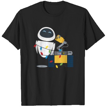 Discover Disneyss Pixar Wall E Eve Christmas Light Wrap Graphic T-Shirts