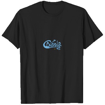 Discover Disneyss Aladdin Genie Different Expressions Chest Text Logo T-Shirts