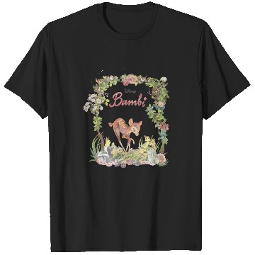 Discover Disneys bambi floral portrait T-Shirts