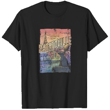 Discover Disney Pixar Ratatouille Remy City View Poster T-Shirts