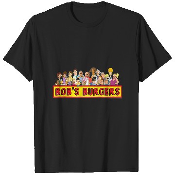 Discover bobs burgers all characters group shot logo raglan baseball T-Shirts