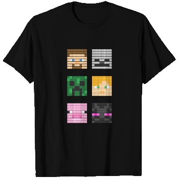 Discover Famous characters - Minecraft - Zip T-Shirts