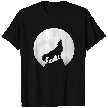 Discover Wolf Howling Moon Light Lone Wolf T-Shirts