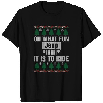 Discover Oh What Fun Jeep It Is To Ride Christmas T-Shirts