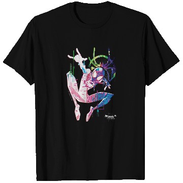 Discover Marvel Spider-Man: Into The Spider-Verse Rainbow Watercolor Baseball Tees T-Shirts