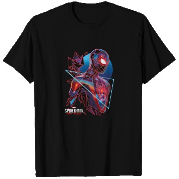 Discover Spider-Man Miles Morales Retro Geometric Shatter T-Shirts