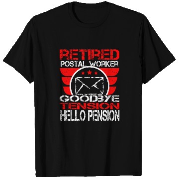 Discover Retired Postal Worker Mail Carrier Mailman Retirement Gift T-Shirts