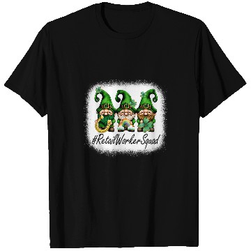 Discover Retail Worker Squad Lucky Women Gnomes St Patricks Day T-Shirts
