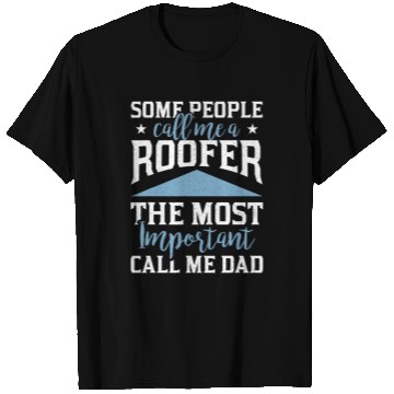Discover Roofer handyman carpenter construction worker building 5 T-Shirts