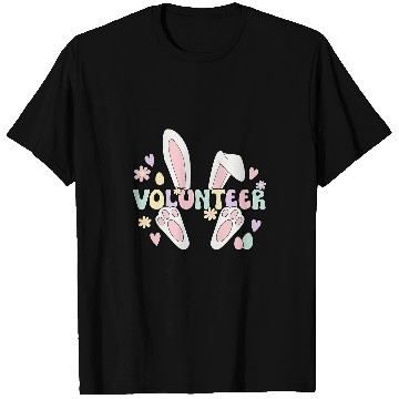 Discover Volunteer Easter Bunny Voluntary Worker Easter Day T-Shirts