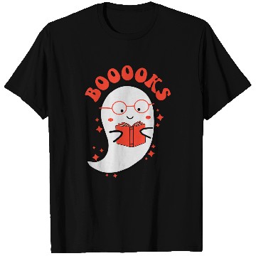 Discover Cute ghosts Book Reading School Funny Halloween T-Shirts