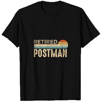 Discover Retired Postman Retiring Retirement Funny Postal Worker T-Shirts