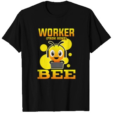 Discover Worker From homes Bee Honeycomb Insect Flowers Computer IT T-Shirts