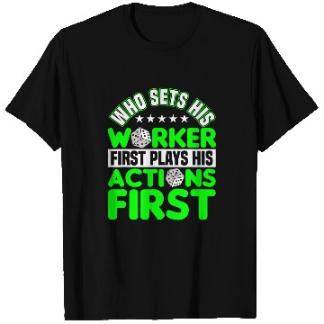 Discover Worker first action first board game board gamer board games T-Shirts