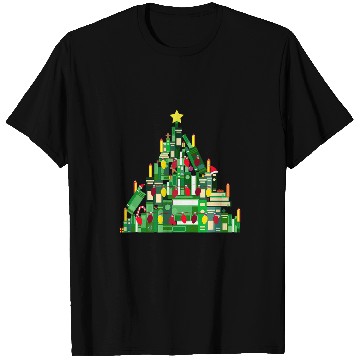 Discover Book Lover Christmas Tree Reading Nerd 1 T-Shirts