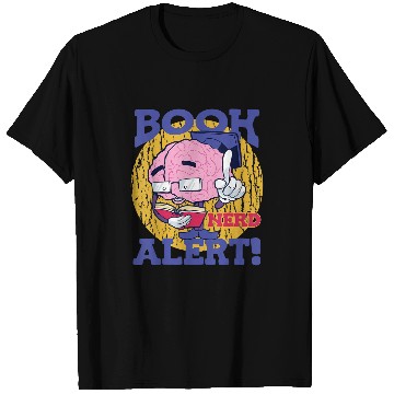 Discover Book Nerd Alert Brain Reader Bookworm World Book Day T-Shirts