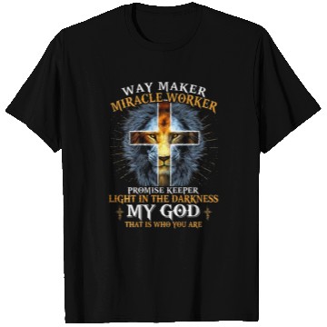 Discover way maker miracle worker promise keeper 4 T-Shirts