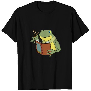 Discover Cottagecore Frog Book Design for a Nature Lover T-Shirts