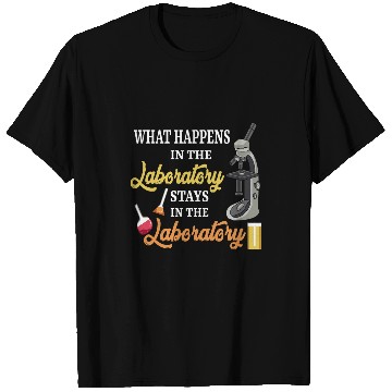 Discover What Happens In The Laboratory Funny medicals Lab Worker T-Shirts