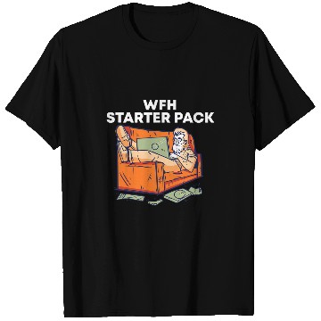 Discover WFH Starter Pack Funny Employee Humor Staff Work From homes T-Shirts