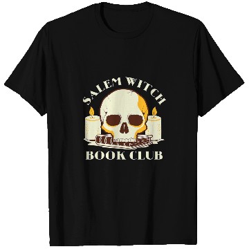 Discover Funny Halloween Salem Witch Book Club T-Shirts
