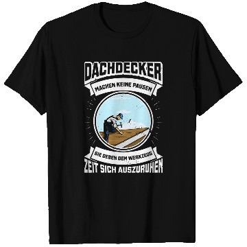Discover Roofer handyman carpenter construction worker building 11 T-Shirts