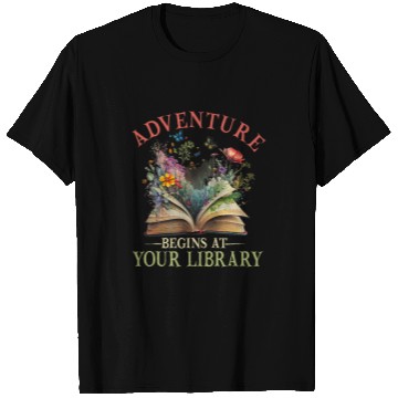 Discover Adventure Begins At Your Library Summer Reading 2024 Flowers T-Shirts