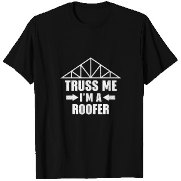Discover Roofer handyman carpenter construction worker building 1 T-Shirts