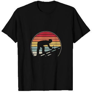 Discover Roofer handyman carpenter construction worker building 9 T-Shirts