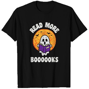 Discover Funny Halloween Read More Boooks Bookworm Book Lover T-Shirts