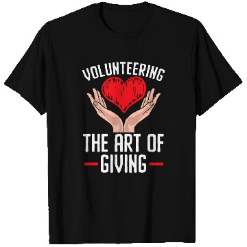 Discover Volunteering Work Helping Hand Volunteer Worker 4 T-Shirts