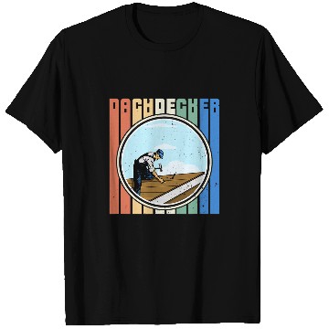 Discover Roofer handyman carpenter construction worker building 22 T-Shirts