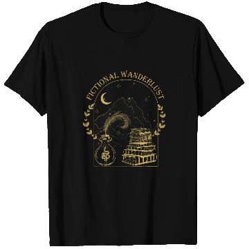 Discover Fictional Wanderlust Book Aesthetic Cottagecore Reading Nerd T-Shirts