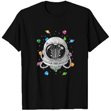 Discover Astronauts Zebra Astronaut Animal Deep In Space Cosmic Universe T-Shirts