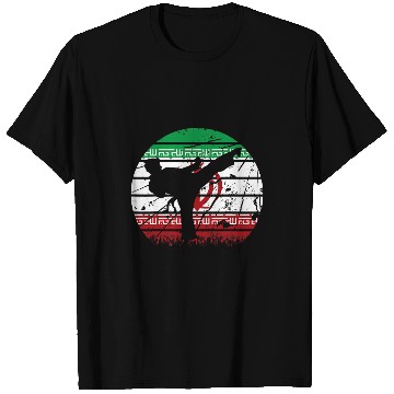 Discover Iran Karate Team Flag T-Shirts