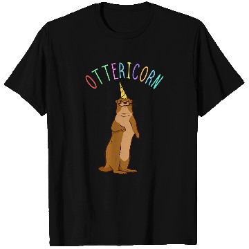 Discover Otters Unicorns Water Fish Sea Otter Aquatic Mammal Lover T-Shirts