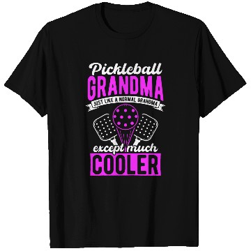 Discover Grandma Pickleball Player Racket Pickle Sport Net Pickle 2 T-Shirts