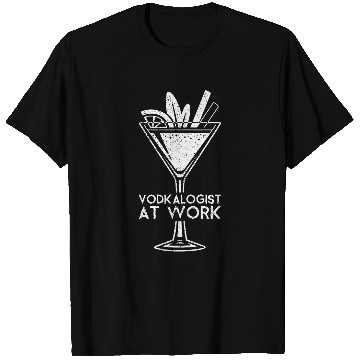 Discover Womens Vodkalogist At Work Funny Vodka Drinking Alcohol Gift T-Shirts