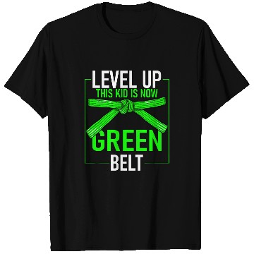 Discover Level Up This Kid Is Now Green Belt Karate T-Shirts