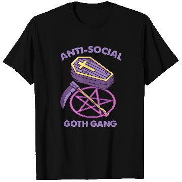 Discover antis Social Goth Gang Pastel Reaper Graveyard Halloween 169 T-Shirts