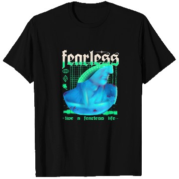Discover Fearless Vaporwave Synthwave Aesthetic Greek Sculpture Art T-Shirts