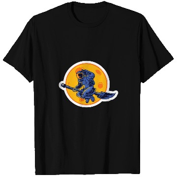 Discover Astronauts Funny Spaceman Halloween Witch Astronaut T-Shirts