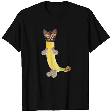 Discover Cat Funny Banana Cat With Lion Paws T-Shirts