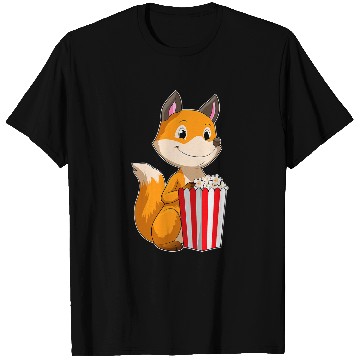 Discover Fox Lover Popcorn T-Shirts