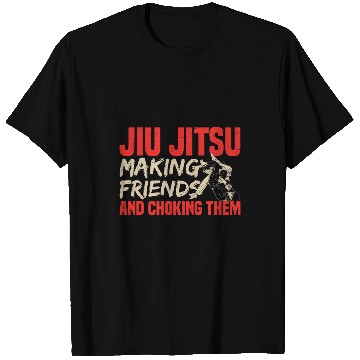 Discover Funny Jiu Jitsu Fighter Making Friends Tactical Hugging T-Shirts