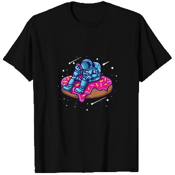 Discover Astronauts Funny Doughnut Spaceman Cloud Donut Astronaut T-Shirts