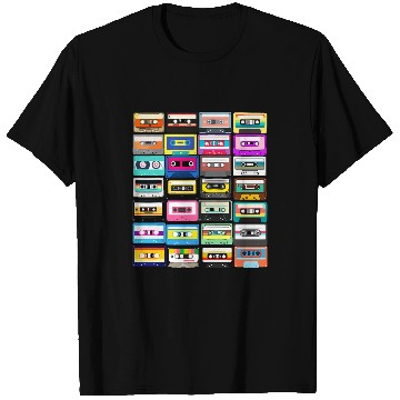 Discover Cassette Mixtape Retro 1980s 1990s Music vintages Graphic T-Shirts