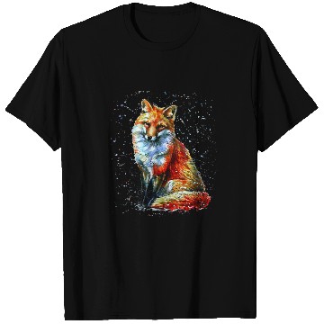 Discover Fox Lover Hand painted Fox T-Shirts