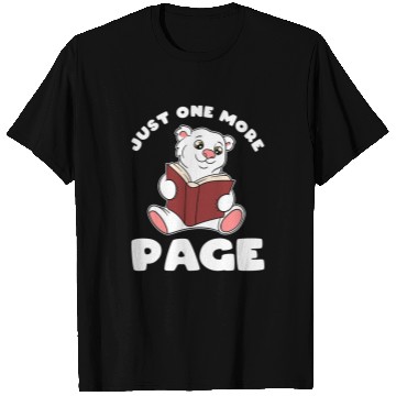 Discover Funny Polar Bear and Books Just One More Page T-Shirts
