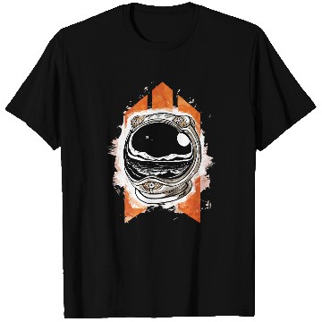 Discover Astronauts Launch Manifest Futuristic Astronaut Helmet T-Shirts